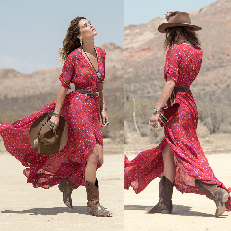 boho long dress