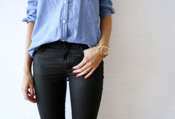 6cme4o-l-610x610-shirt-chemise-bleu-blue-boyfriend-clothes-classy-jean-nailpolish-pants-jeans